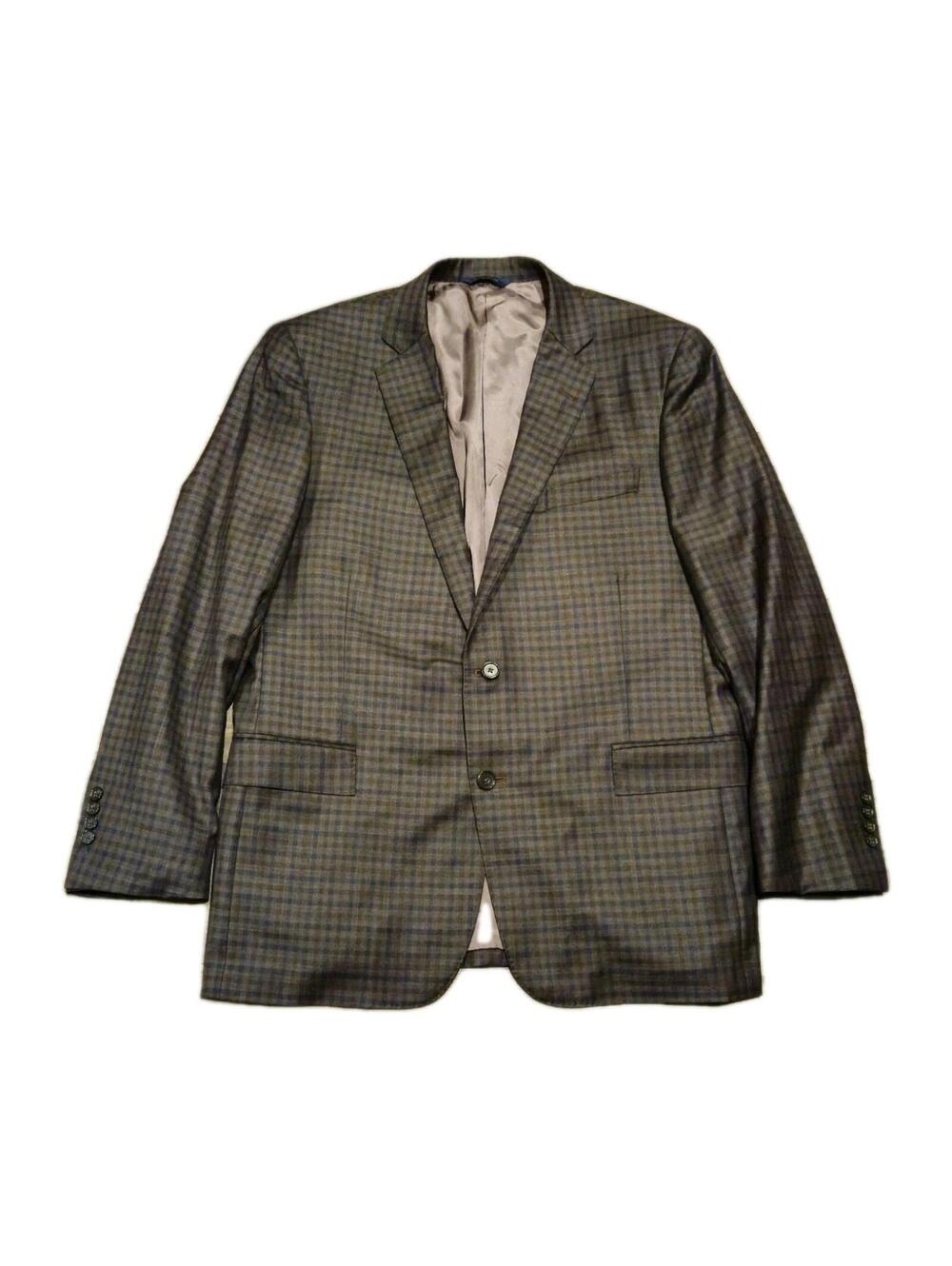 Brooks Brothers Plaid Two Button Regent E. Thomas Wool Cashmere Sport Coat 44R